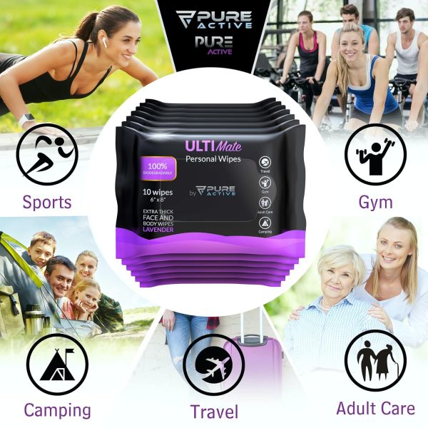 Body Wipes for Women - 12 Pack - 120 Extra Thick Deodorant Wipes - - Image 8