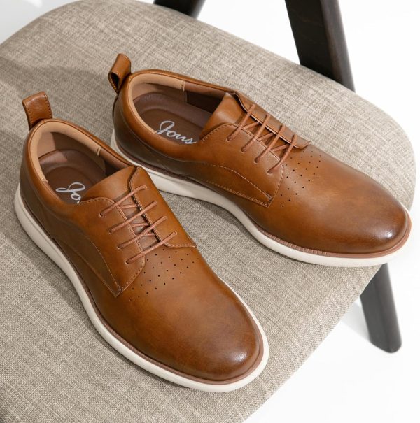 Jousen Mens Dress Shoes Oxfords Casual Retro Classic Comfortable Formal - Image 4