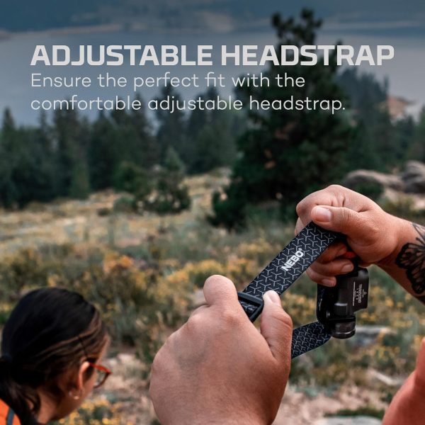 NEBO Transcend 1500 USB Rechargeable Headlamp for Camping, Hiking, Caving, - Image 5