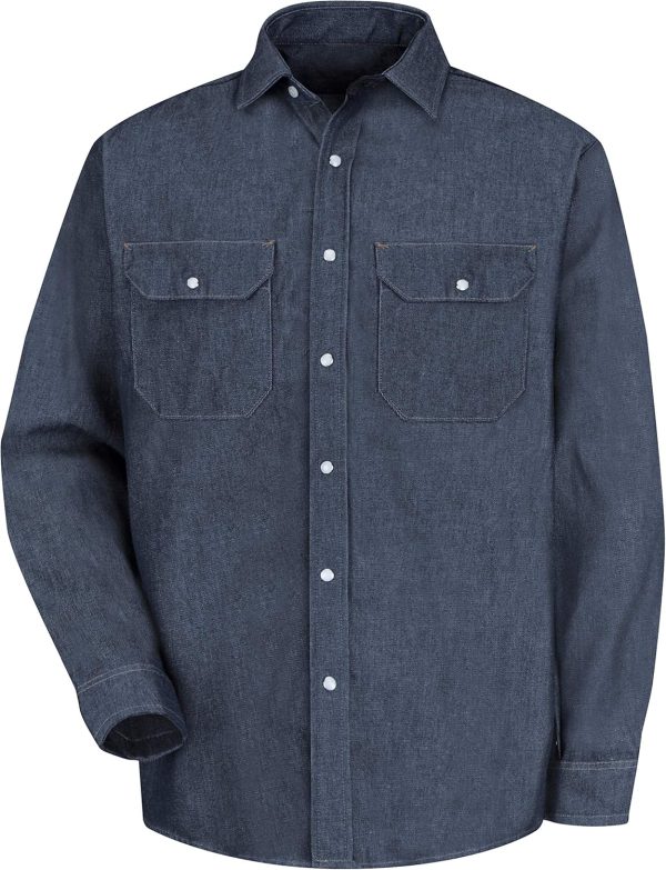 Red Kap Men's Deluxe Denim Shirt - Image 3