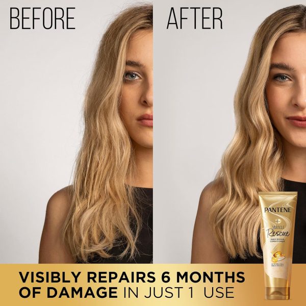Pantene Miracle Rescue Deep Conditioner - Melting Pro-V Pearls for Dry, - Image 3