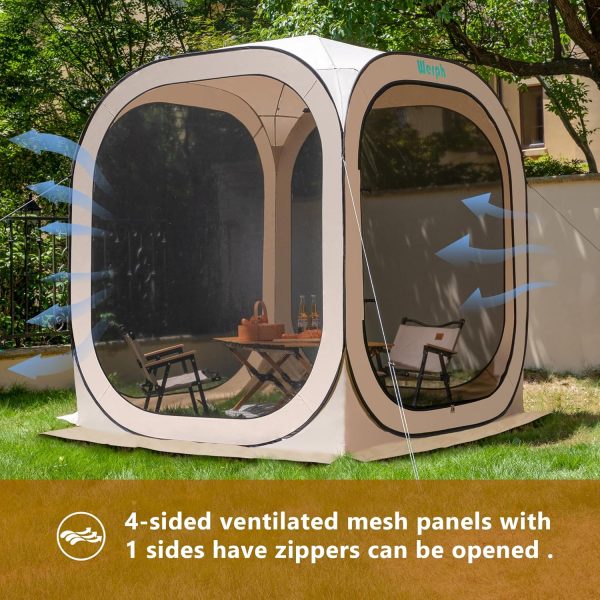 Screen Tent Camping Canopy 6x6, Screen Room with Mosquito Tent,Pop Up - Image 3