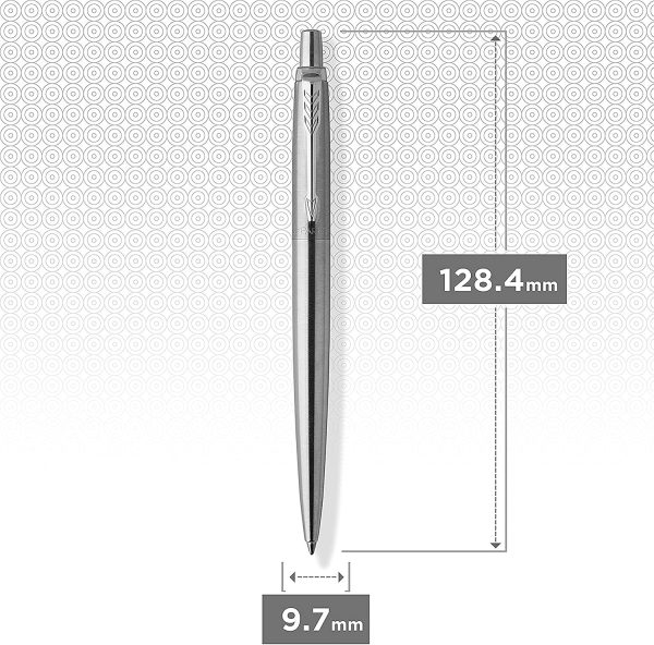 Parker Jotter Ballpoint Pen, Stainless Steel with Chrome Trim, Medium Point - Image 6