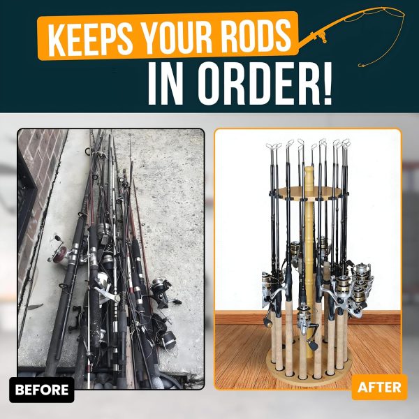 Rush Creek Creations | Fishing Rod Holder for 16 Rods, Fishing Pole Holder - Image 7