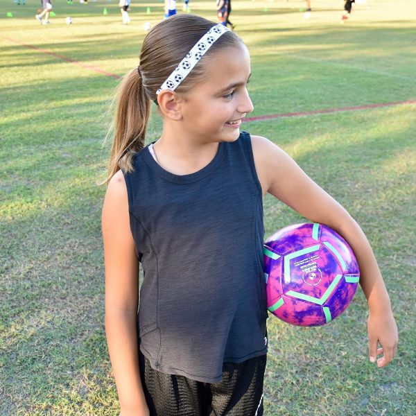 FROG SAC 4 Soccer Headbands for Girls, Adjustable No Slip Sport Head Band - Image 2