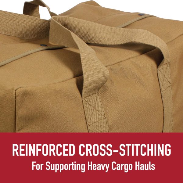 Rothco Canvas Parachute Cargo Bag Extra Large Duffle Bag 75L - Image 6