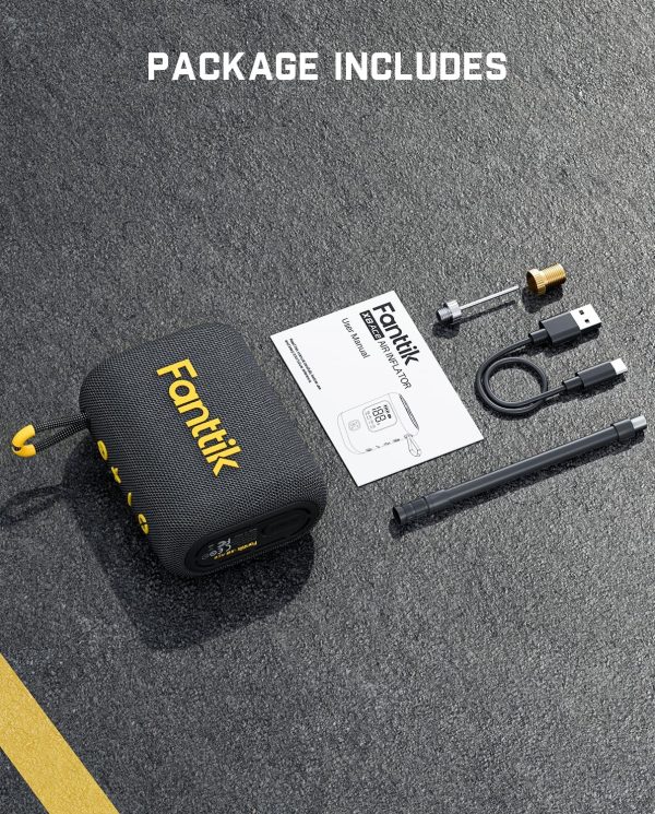 Fanttik X8 Ace Bike Pump 150PSI Fast Portable Tire Inflator, Cordless - Image 9