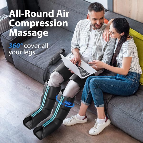 CINCOM Leg Massager with Heat and Compression, Leg Massager for Circulation - Image 2