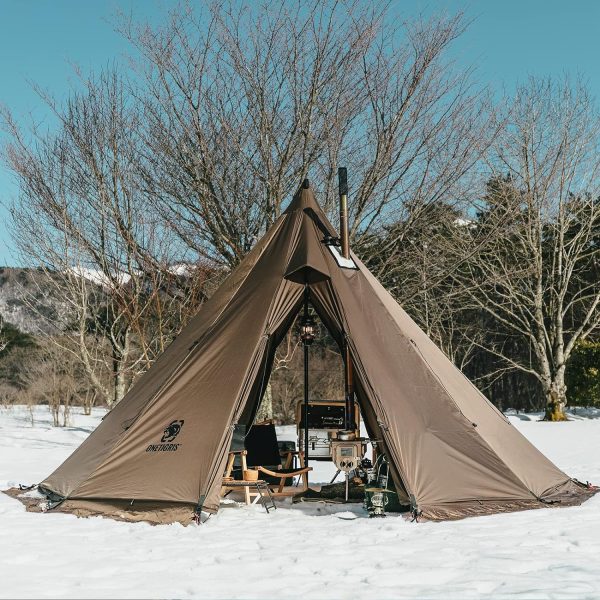 OneTigris Rock Fortress Hot Tent with Stove Jack, 4 Season, 4-6 Person Tipi - Image 6