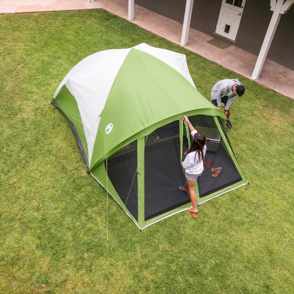 Coleman Evanston Tent with Screen Room, 6/8 Person Weatherproof Tent Sets - Image 5