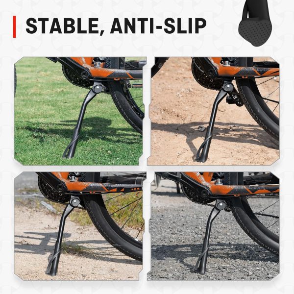 HENMI Bike Kickstand for Adult Bikes, Adjustable Bicycle Kickstand for Most - Image 3