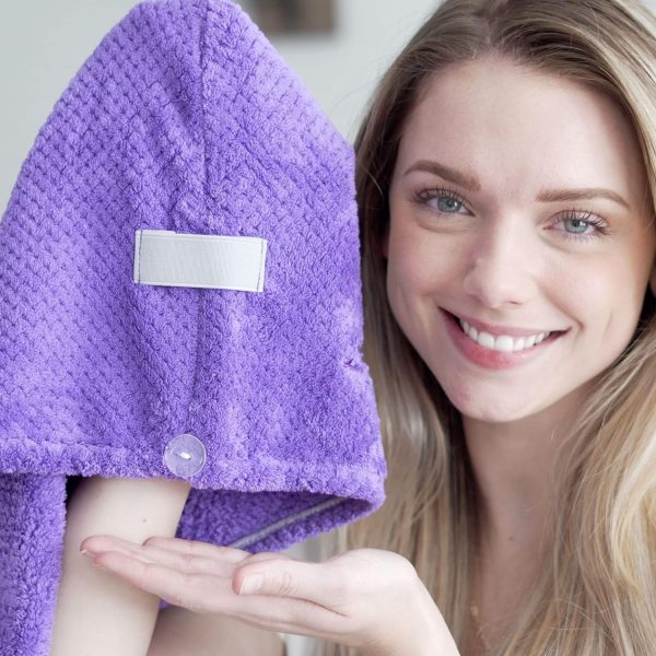 Leporem 3 Pack Extra Large (30 inch X 11 inch) Microfiber Towel for Hair - - Image 3