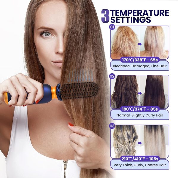 Cordless Hair Straightener Brush, Smofrees Portable Hair Straightener Brush - Image 3