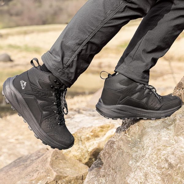 NORTIV 8 Men's Hiking Boots Waterproof Lightweight Mountaineering Outdoor - Image 8