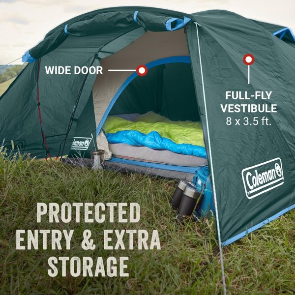 Coleman Skydome Tent with Full-Fly Weather Vestibule, 4/6 Person - Image 4