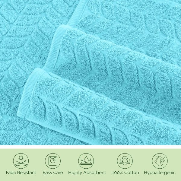 Elegant Comfort Luxury 6-Piece 100% Turkish Cotton Jacquard Braided - Image 8