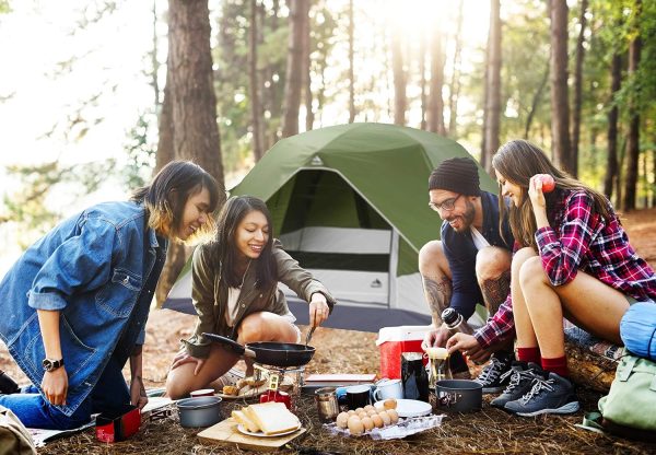 Camping Tent with Rainfly, 2/4 Person Dome Tent,Waterproof Windproof Family - Image 2