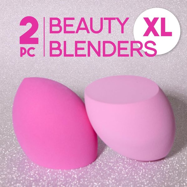 Expressions 2pc XL Beauty Sponges Set - Professional Beauty Blenders For - Image 2