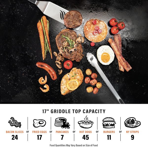 Blackstone 1814 Stainless Steel Propane Gas Portable, Flat Top Griddle - Image 6