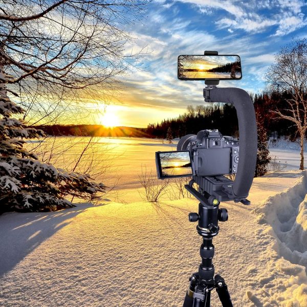 3-Shoe DSLR/Mirrorless/Action Camera Camcorder Phone Stabilizer Expansion - Image 3