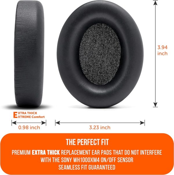 WC Wicked Cushions Extra Thick Earpads for Sony WH1000XM4 Headphones - Soft - Image 4