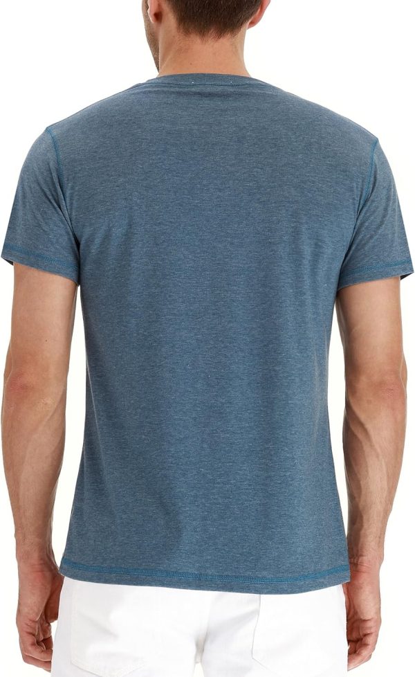 NITAGUT Mens Fashion Casual Front Placket Basic Long/Short Sleeve Henley - Image 3