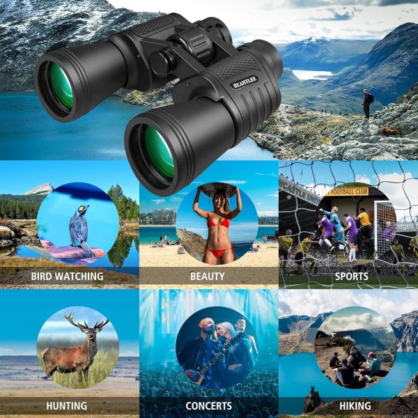 UncleHu 20x50 High Power Binoculars for Adults with Low Light Night Vision, - Image 7