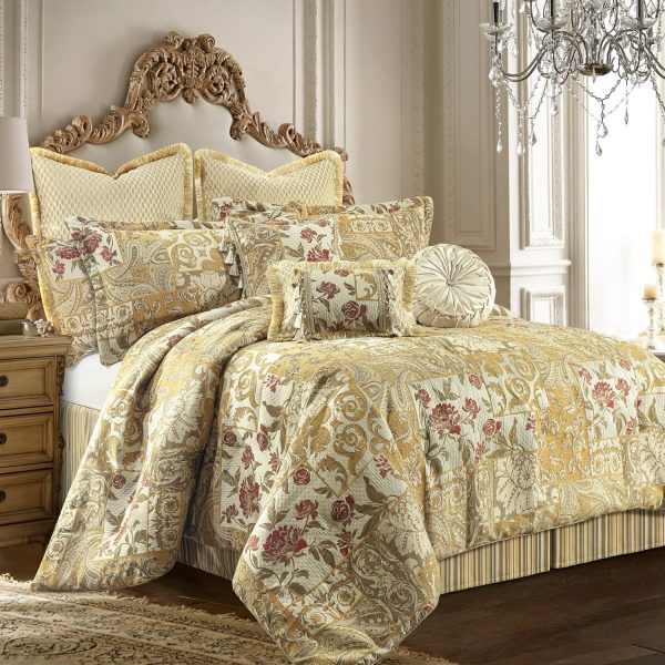 Loom and Mill 9-Piece Patchwork Comforter Set, Paisley Floral Comforter - Image 2