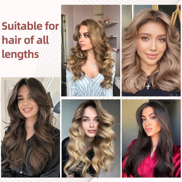 Heatless Curls Overnight Blowout Rods - 6 Pcs No-Heat Hair Curler Set, Hair - Image 7
