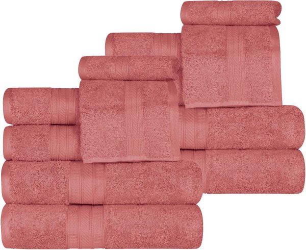 Superior Atlas Cotton 12 Piece Towel Set, Luxury Towels, Heavyweight, - Image 2