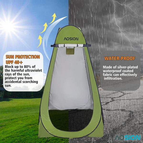 AOSION Privacy Shower Tent,Pop Up Changing Tent,Camp Bathroom Changing - Image 3