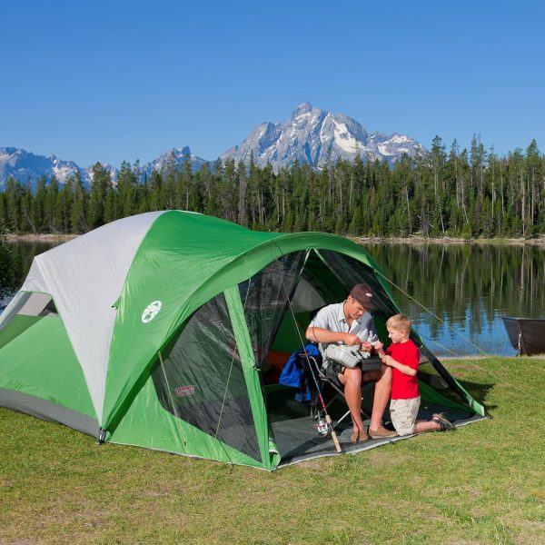 Coleman Evanston Tent with Screen Room, 6/8 Person Weatherproof Tent Sets - Image 4