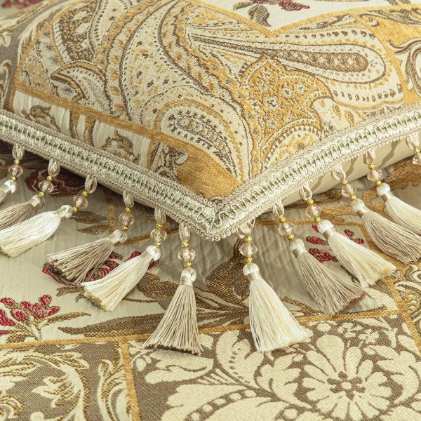 Loom and Mill 9-Piece Patchwork Comforter Set, Paisley Floral Comforter - Image 6
