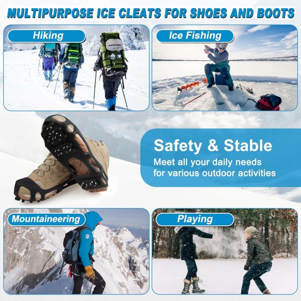 Ice Snow Traction Cleats Crampons Anti-Slip Snow Shoes Cleats Walking on - Image 6