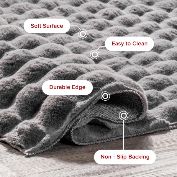 nuLOOM 5' x 8' Cozy Plush SuperiorWash Area Rug, Machine Washable, - Image 4