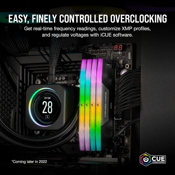 CORSAIR VENGEANCE RGB DDR5 RAM 32GB (2x16GB) 6000MHz CL30-36-36-76 1.40V - Image 4