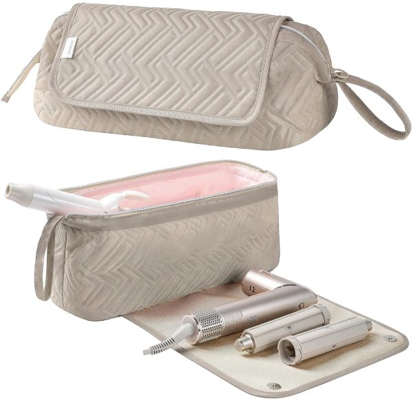 Leudes Hair Tools Travel Bag for Women Heat Resistant Mat for Travel - Image 2
