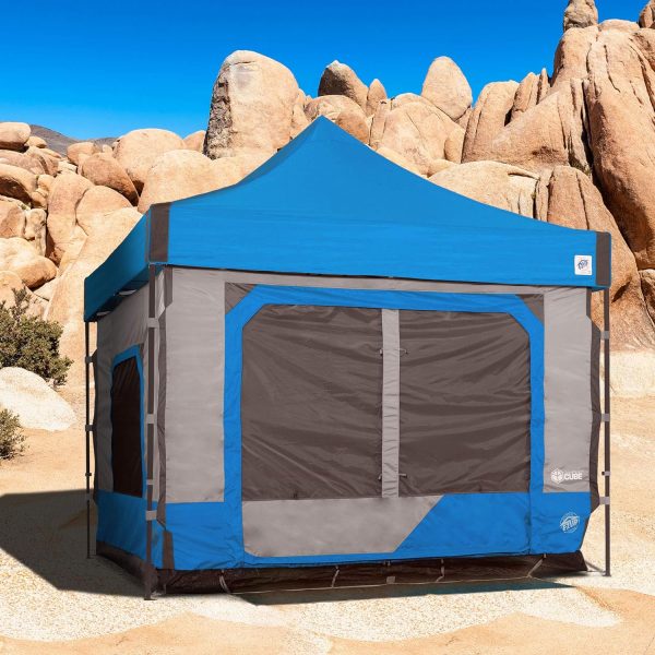 E-Z UP Camping Cube 6.4, Converts 10' Straight Leg Canopy into Camping - Image 9