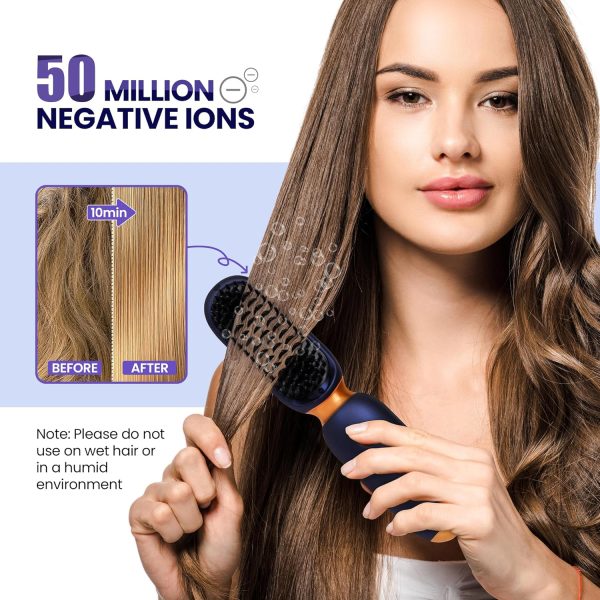 Cordless Hair Straightener Brush, Smofrees Portable Hair Straightener Brush - Image 5