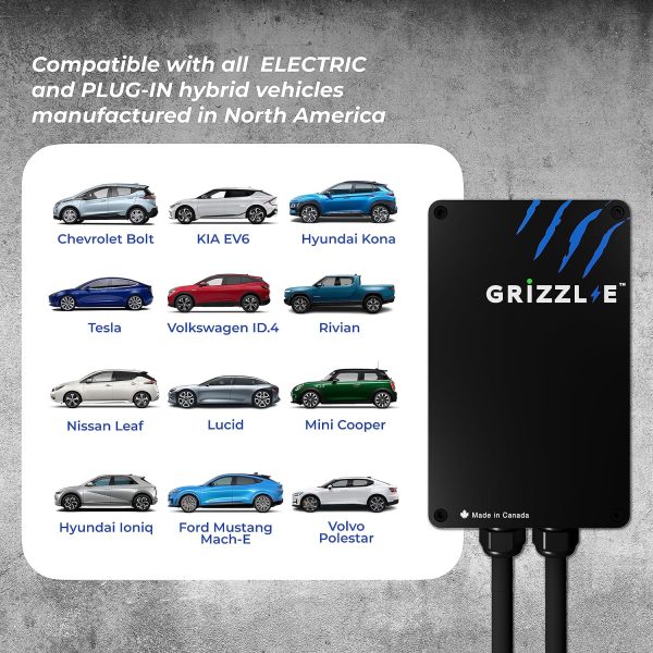 Grizzl-E Smart Level 2 240V / 40A Electric Vehicle (EV) Charger, Metal Case - Image 5