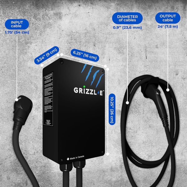 Grizzl-E Smart Level 2 240V / 40A Electric Vehicle (EV) Charger, Metal Case - Image 8