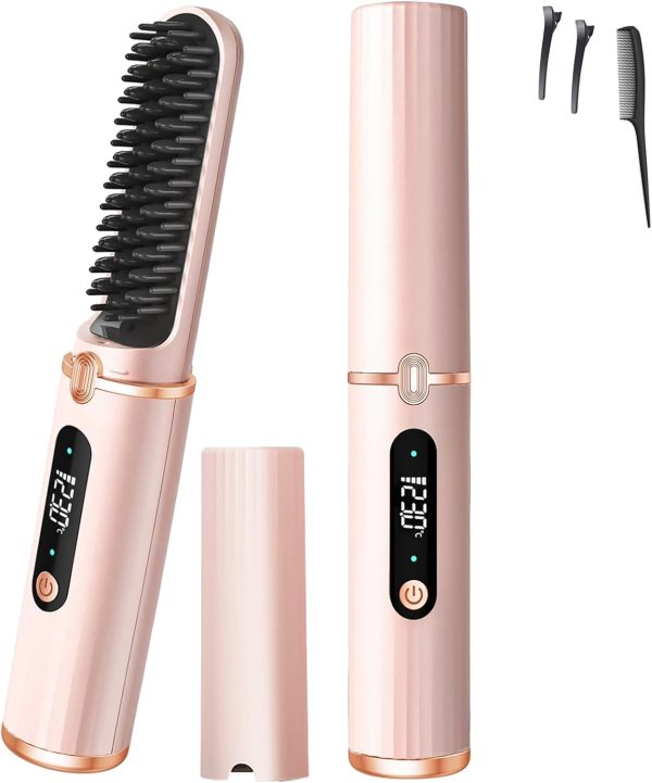 hair straightener brush