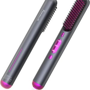hair straightener brush