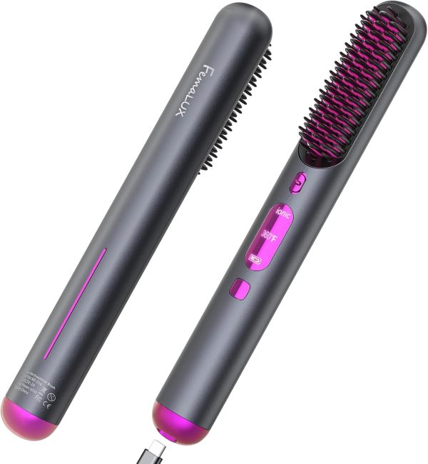 hair straightener brush