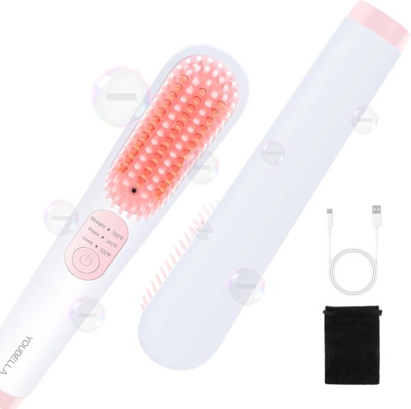 hair straightener brush