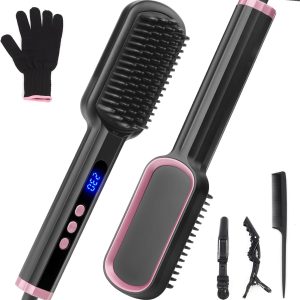 hair straightener brush