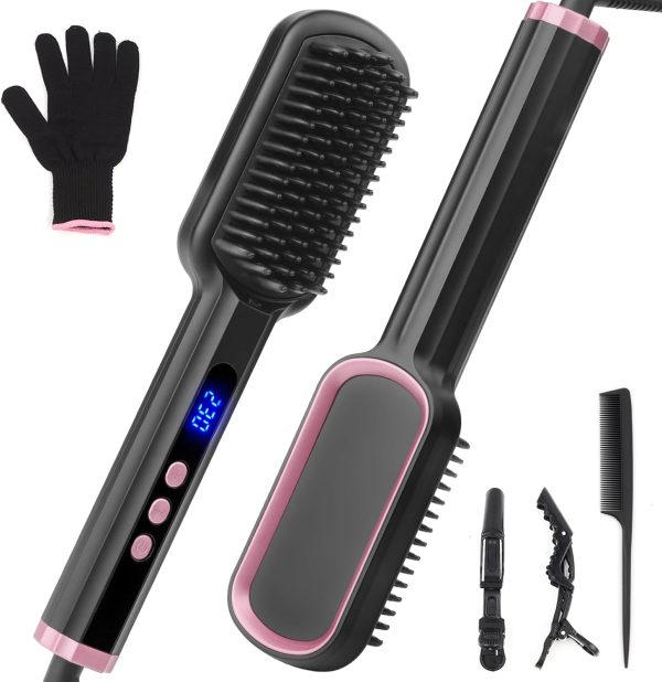 hair straightener brush