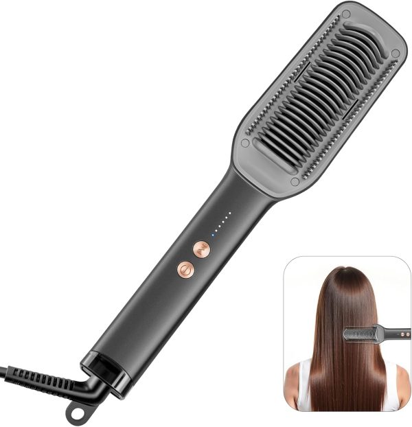 hair straightener brush