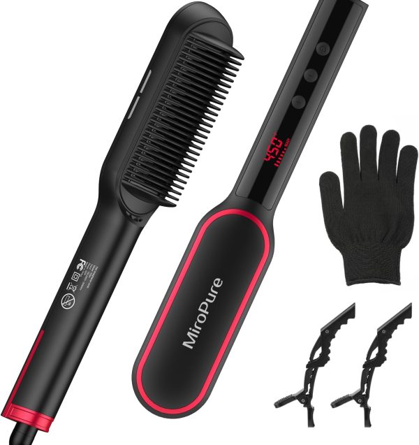 hair straightener brush